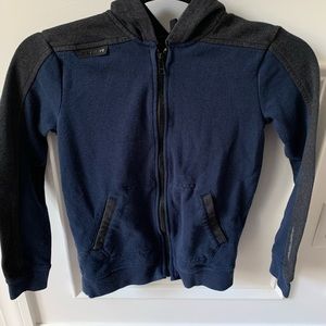 Youth Bauer full zip up hooded sweatshirts.